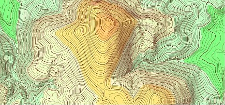 mapa vrstevnice Do terénu s mapou a buzolou: k čemu jsou azimuty, vrstevnice  mapa vrstevnice