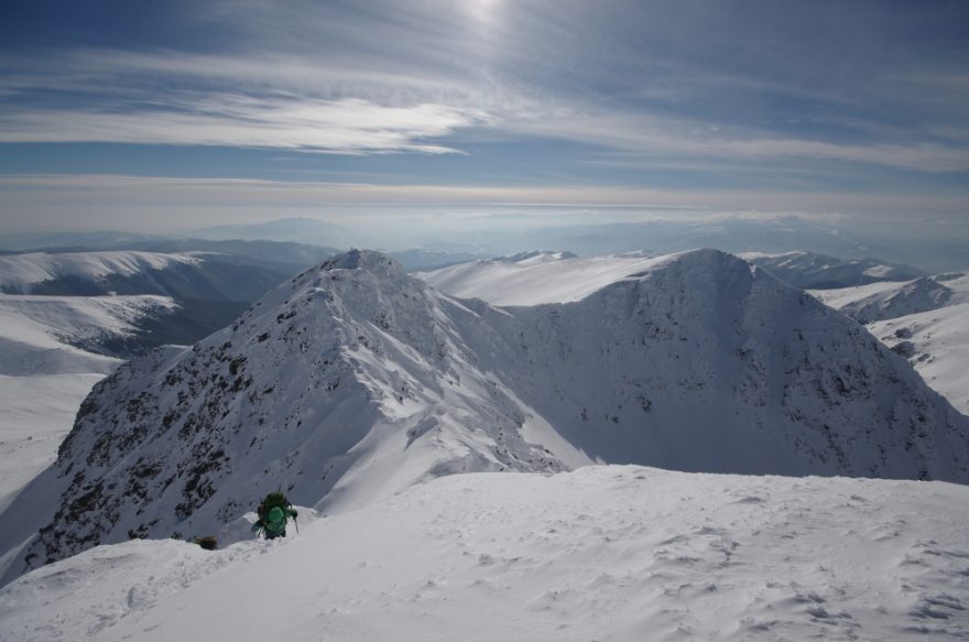 Zimní Fagaraš - Nejvyšší rumunské pohoří, přezdívané též Deštivé hory.