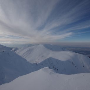 Zimní Fagaraš - Nejvyšší rumunské pohoří, přezdívané též Deštivé hory.