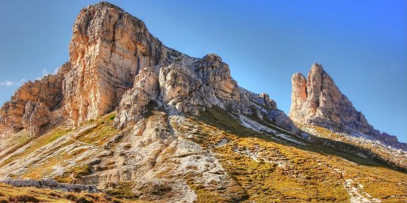 Výstup na Toblinger Knoten v Sextenských Dolomitech