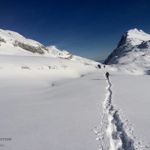 Totes gebirge, sněžnice, rakouské Alpy