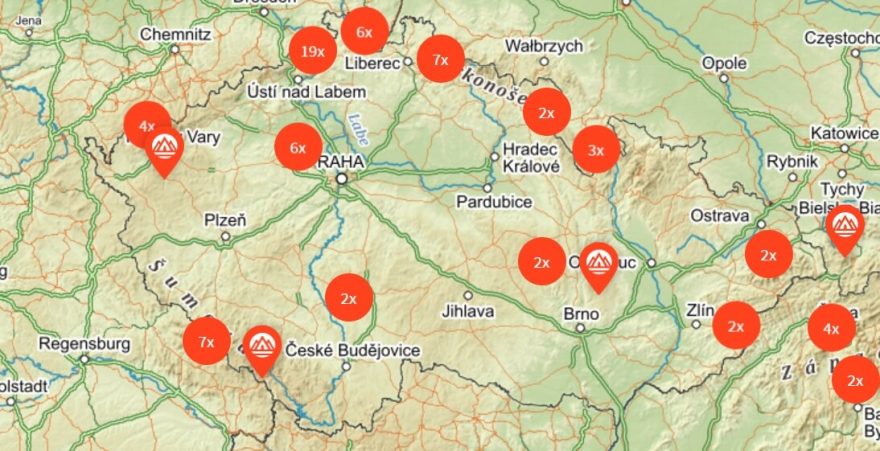 V katalogu máme 56 treků, ferat a vrcholů po celém Česku. Přidat můžeš další!