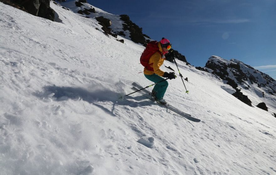 Testování batohu Lowe Alpine Halcyon 35-40 ve švýcarském Davosu