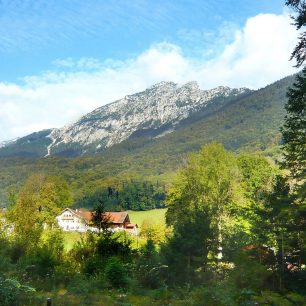 Hochstaufen, Chiemgauské Alpy, Německo.