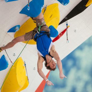 Adam Ondra na Mistrovství světa v Chamonix