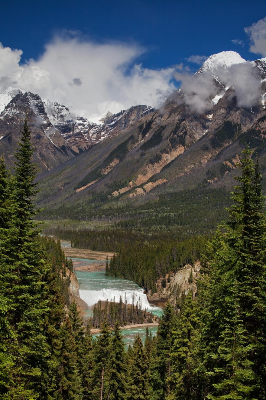 Wapta Falls, Rockies, Kanada