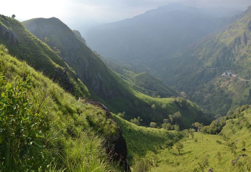 Výhledy z Little Adams Peak, Srí Lanka