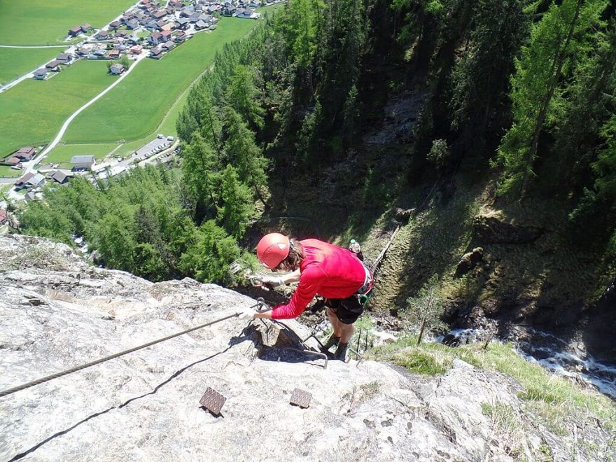 ferata Klettersteig Lehner Wasserfall, Otztal