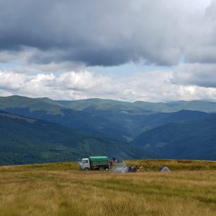 Polonina Svidovec, Karpaty, Ukrajina