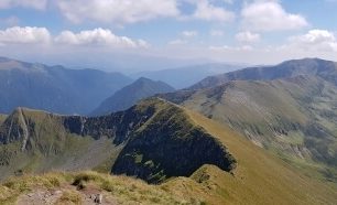 Výhledy z nejvyšší hory Rumunska, Moldoveanu (2544), Fagaraš