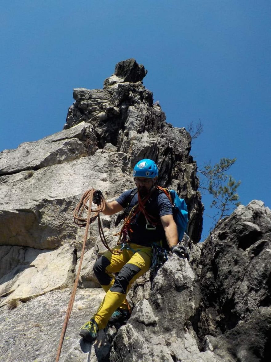 Testování kalhot Direct Alpine Mordor na hřebeni Suchých skal