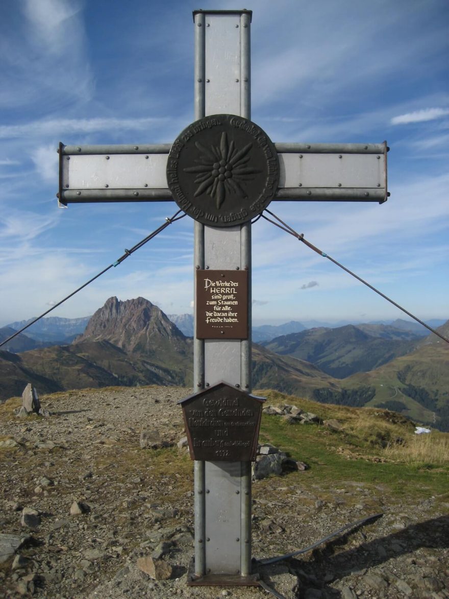 Vrcholový kříž na Wildkogel, Kitzbühelské Alpy