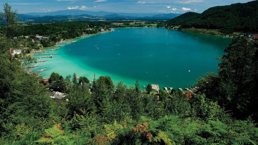 Klopeinersee je oblíbenou základnou pro cyklodovolenou.