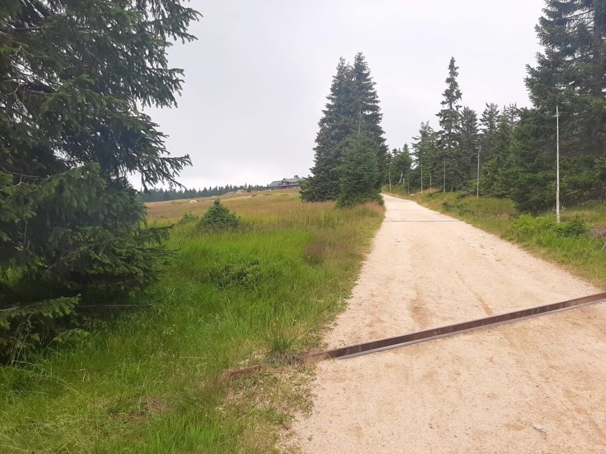 Závěr výstupu na Voseckou boudu, Krkonoše