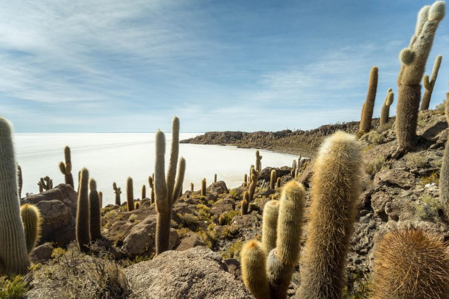 Největší slaná pláň na světě Salar de Uyuni, Bolívie