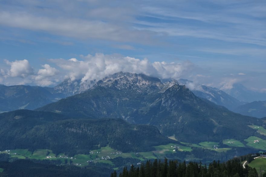 Výhledy z Via ferraty Intersport Donnerkogel Klettersteig