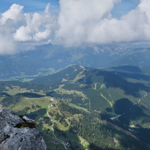 Výhledy z Via ferraty Intersport Donnerkogel Klettersteig