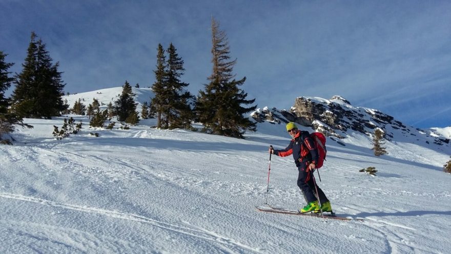 Výstup na vrchol Hochstadl na skialpech