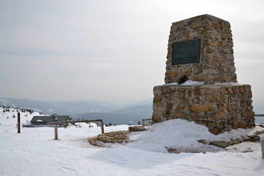 Mohyla Hanče a Vrbaty, Krkonoše, zima