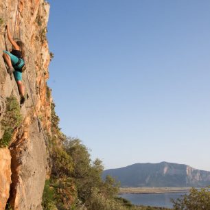 Lezení s vyhlídkou na přírodní rezervaci Monte Cofano, Sicílie