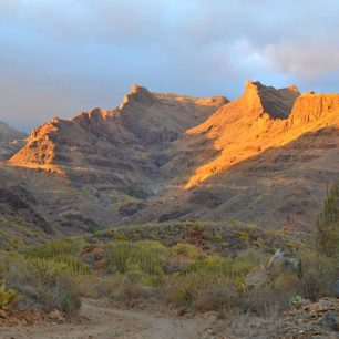 Divoké scenerie severně od Maspalomas - Gran Canaria