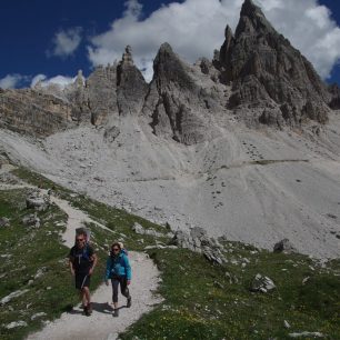 Dolomity jsou rájem i pro pěší turistiku.