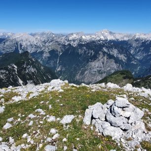 Výhledy z vrcholku Špičje, Dolina Triglavských jezer, Julské Alpy, Slovinsko