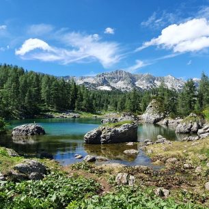 Dvojno jezero, Dolina Triglavských jezer, Julské Alpy, Slovinsko