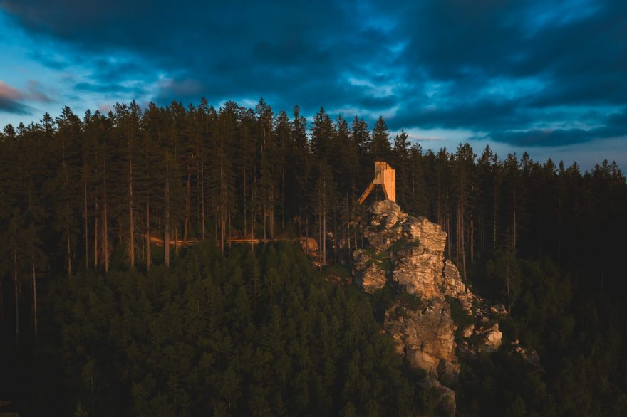 Vyhlídka Horník. Hlídka na Stráži, Rokytnice nad Jizerou, Krkonoše