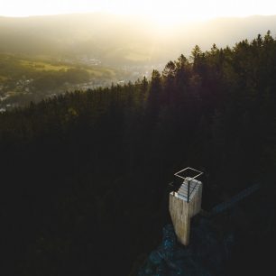 Vyhlídka Horník. Hlídka na Stráži, Rokytnice nad Jizerou, Krkonoše