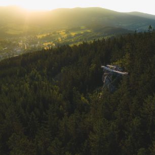 Vyhlídka Liška. Hlídka na Stráži, Rokytnice nad Jizerou, Krkonoše