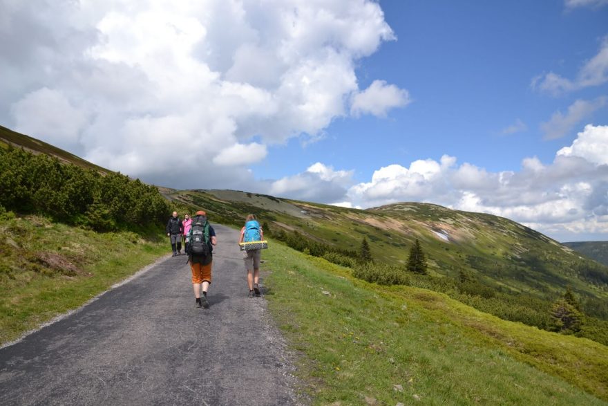 Po Liščím hřebeni k chatě na Rozcestí, Krkonoše