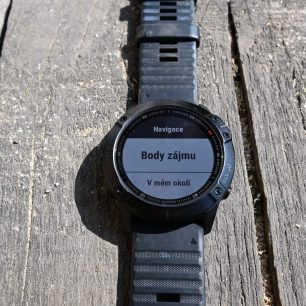 Hledání v seznamu Body zájmu - Garmin Fenix 6X PRO