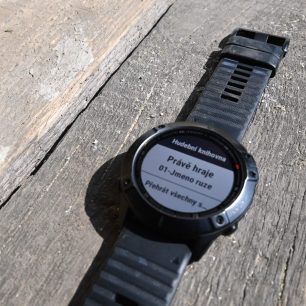 Hudební přehrávač a seznam skladeb - Garmin Fenix 6X PRO