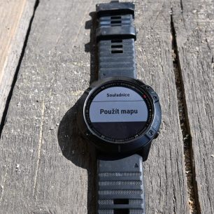 Navigace a výběr cíle z mapy - Garmin Fenix 6X PRO