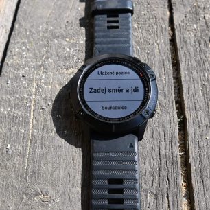 Užitečná funkce ZADEJ SMĚR A JDI - Garmin Fenix 6X PRO