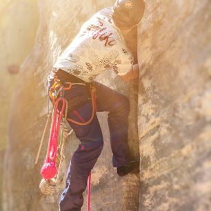 Rafiki crag ve spáře Quo Vadis.