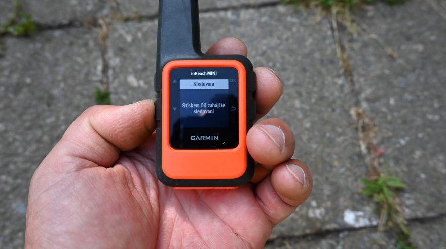 Spuštění SLEDOVÁNÍ - Garmin inReach Mini