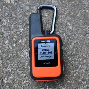 Trasový bod je možno označit, přidat k němu symbol a dokonce ho i pojmenovat - Garmin inReach Mini