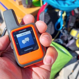 Úvodní obrazovka položky ZPRÁVY - GARMIN inReach Mini