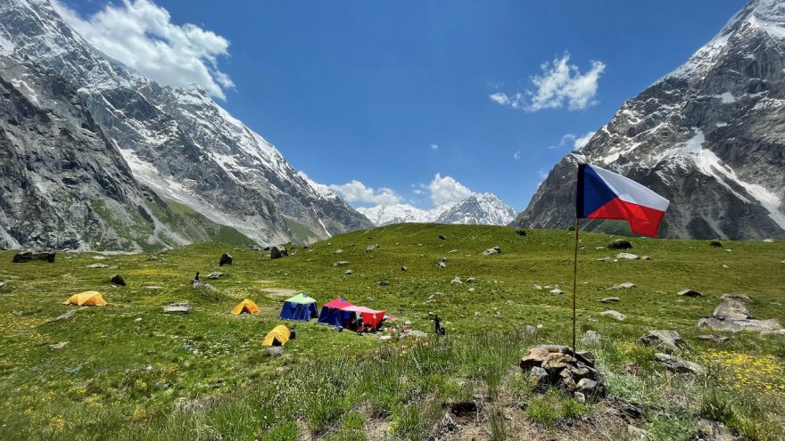 Základní tábor pod Muchu Chhish, 2021, Karakoram, Pákistán.