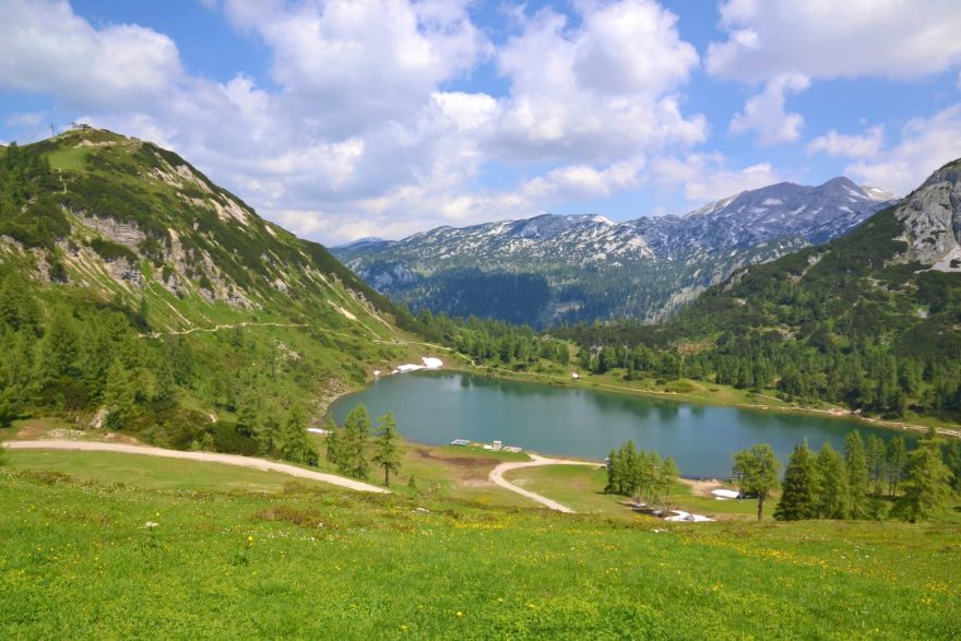 Großsee, okruh kolem 6 jezer u Tauplitzalm, Totes gebirge, rakouské Alpy