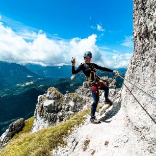 Ferata Sisi Loser Panorama Klettersteig, Totes Gebirge, rakouské Alpy