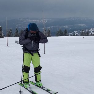 Kalhoty Faramugo Buuraha na krkonošských hřebenech