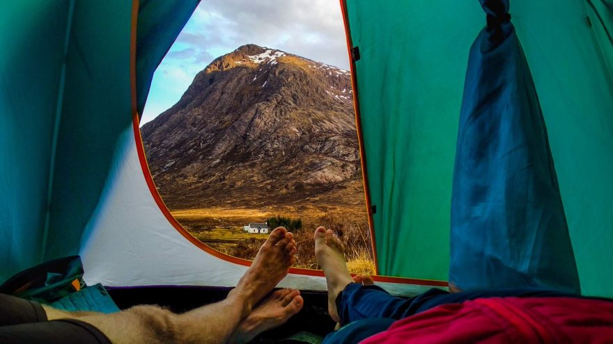 Ranní idyla. West Highland Way, Skotsko