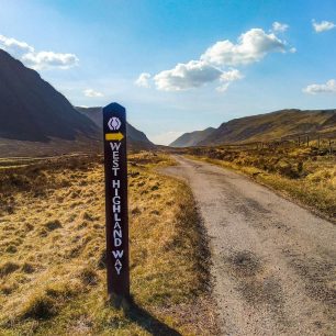 Značení trasy West Highland Way, Skotsko