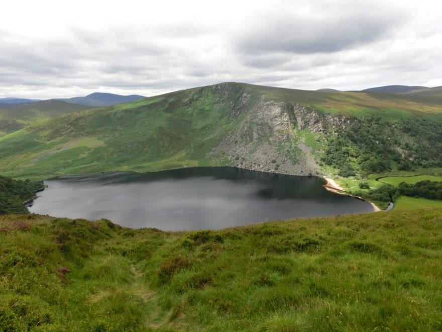 Jezero Lough Tay, Wicklow Way, Irsko