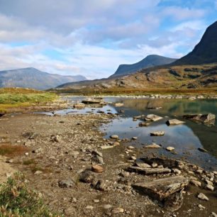 Úsek Abisko - Kvikkjokk. Dálkový trek Kungsleden, Laponsko, Švédsko