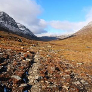 Úsek Ammarnäs - Hemavan. Dálkový trek Kungsleden, Laponsko, Švédsko