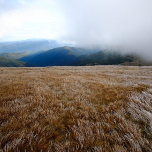 Podzimní přechod Nízkých Tater, Slovensko.